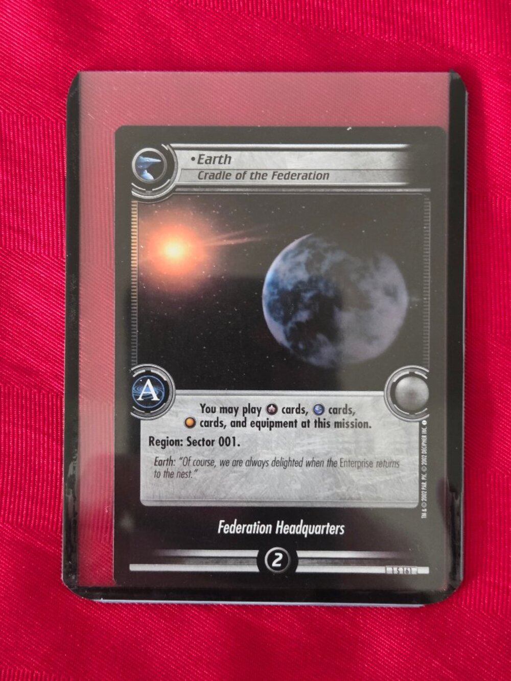 2002 STAR TREK, EARTH CARD!!!